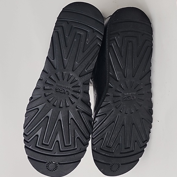 UGG Rosalie canvas & leather Black and Gray boots size 9 - Picture 10 of 12